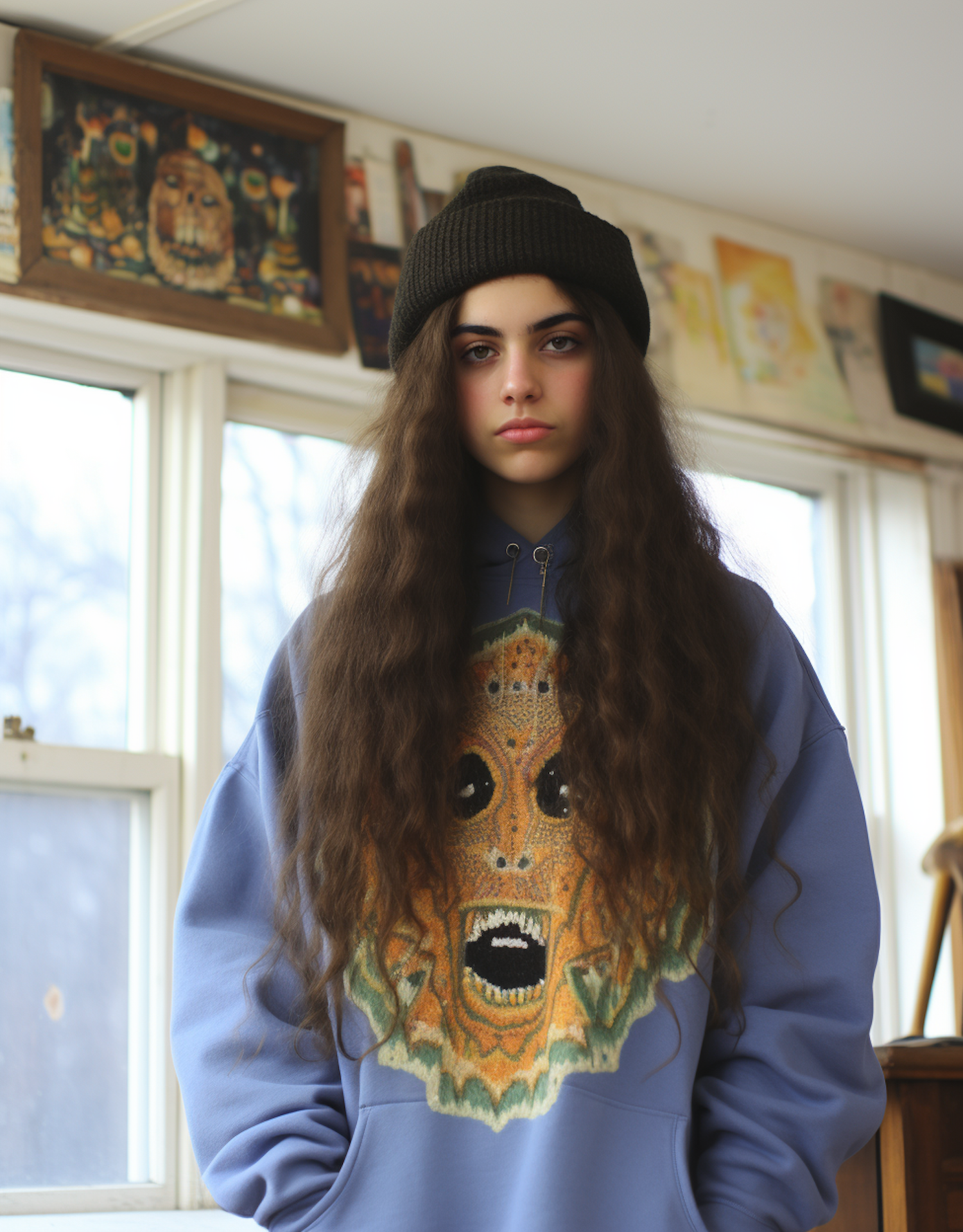 Casual Contemplation in Sunlit Space