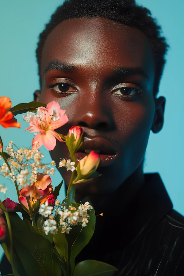 Floral Portrait Close-Up