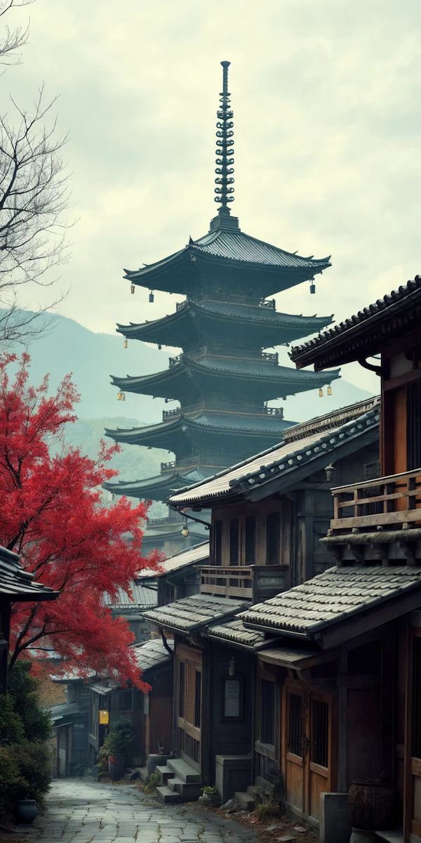 Serene Japanese Street