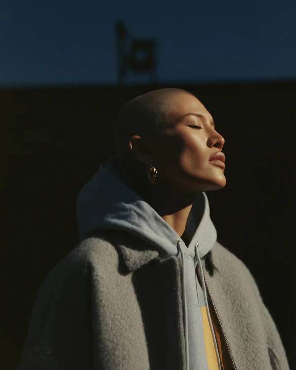 Serene Sunlit Portrait