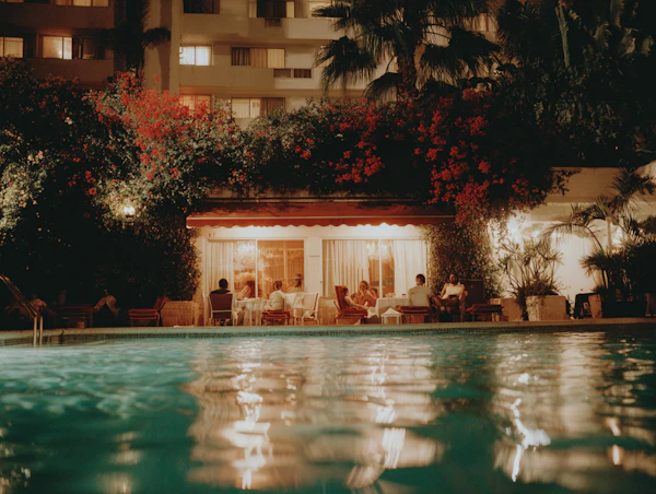 Poolside Evening Gathering