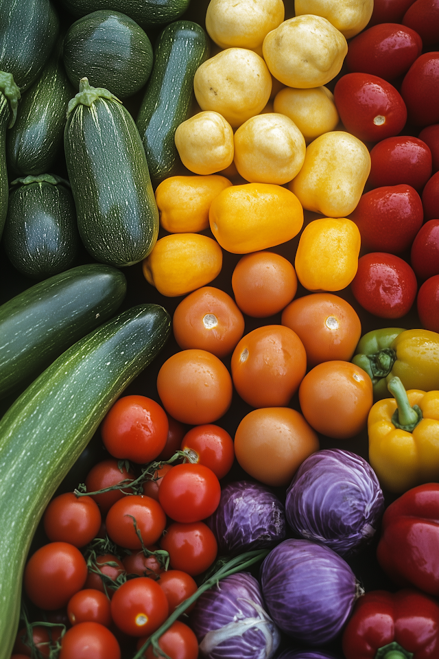 Colorful Veggie Display