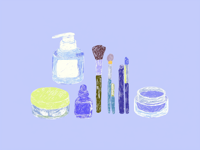 Cosmetic Items Illustration