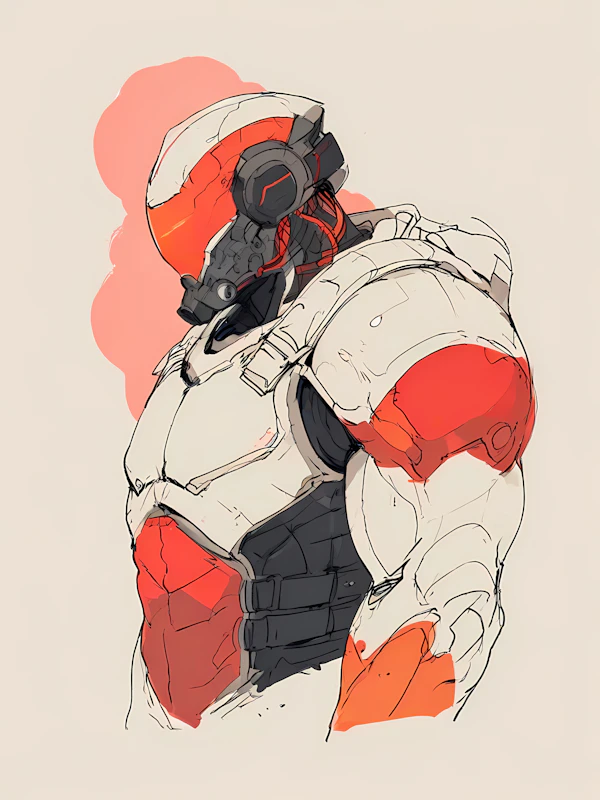 Futuristic Armored Figure