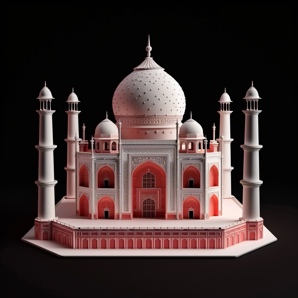 3D Model of the Taj Mahal 3D Image on Lummi