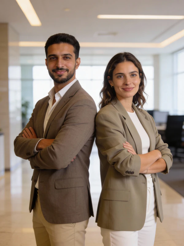 Professional Duo in Office