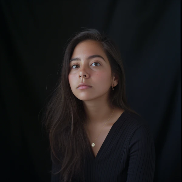 Serene Portrait of a Young Woman