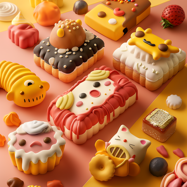 Vibrant and Playful Dessert Creations