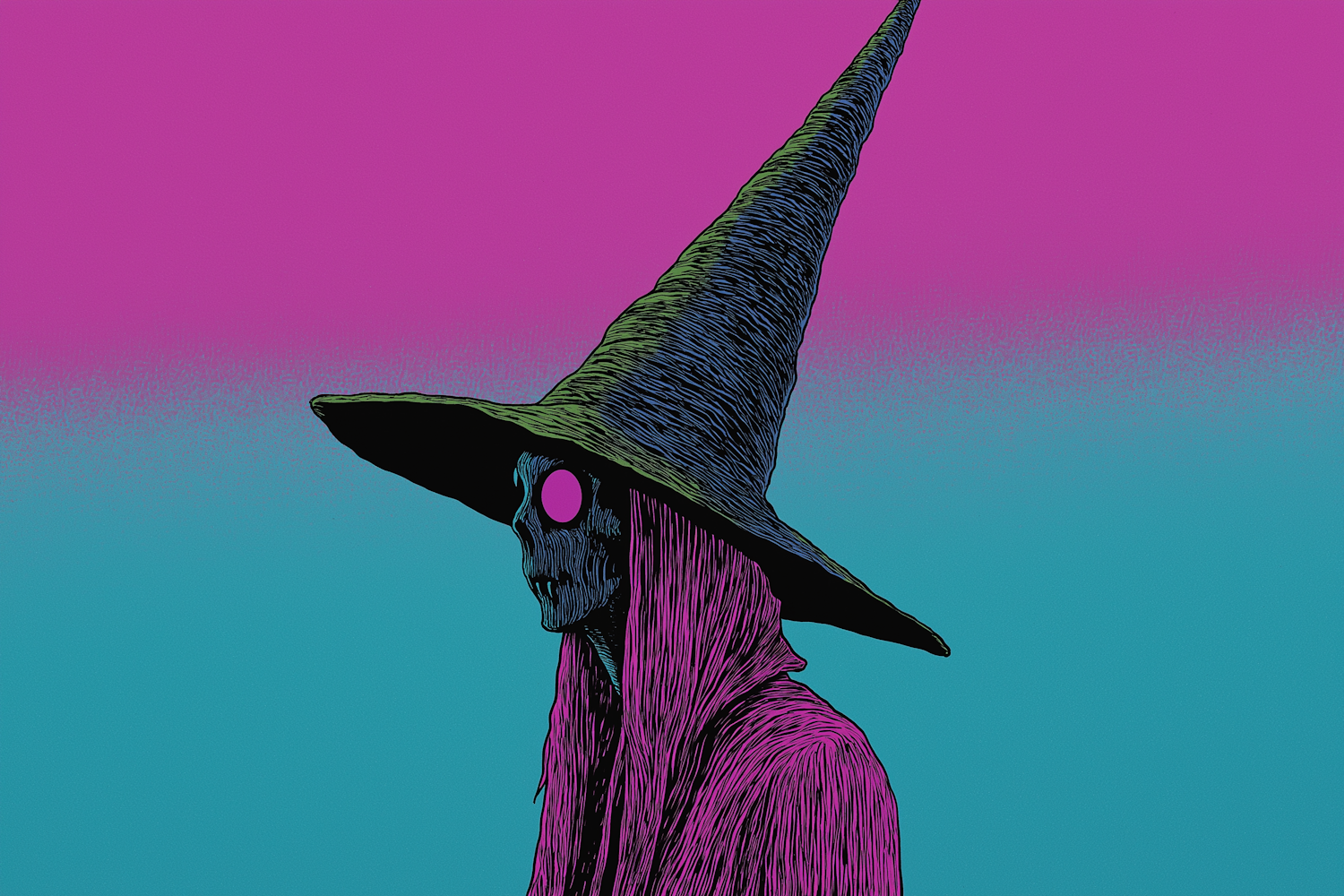 Stylized Witch Figure