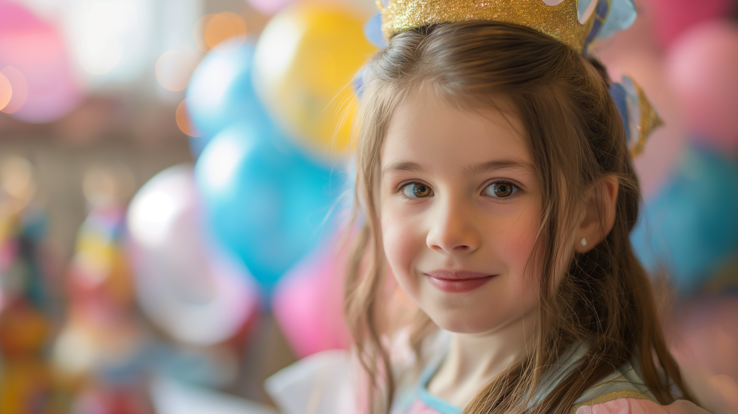 Celebratory Girl with Crown