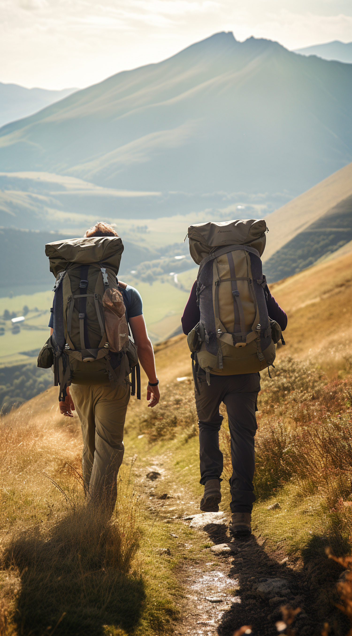 Companions on a Golden Hour Trek