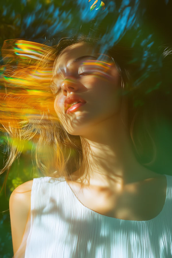 Serene Woman in Nature