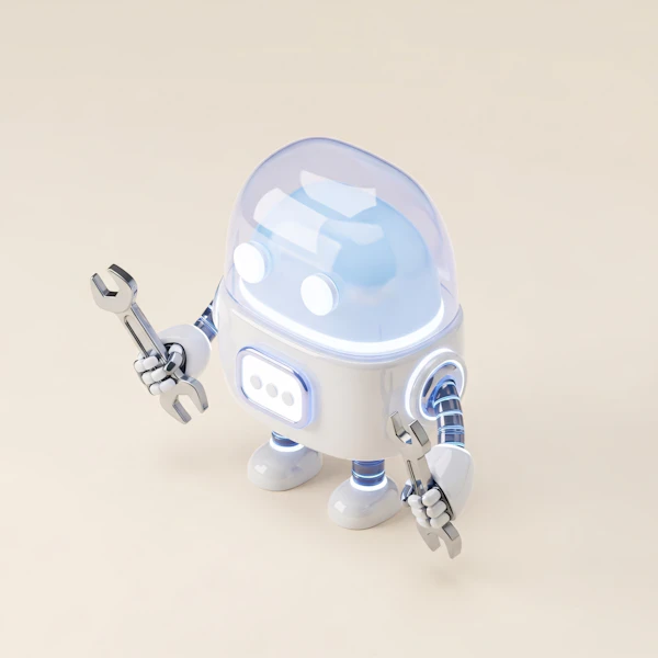 Futuristic Helper Robot