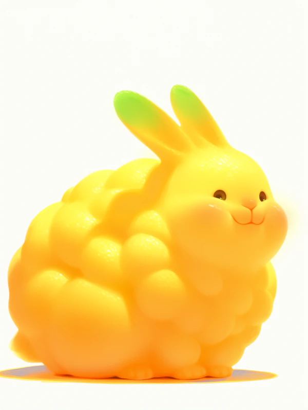 Whimsical Yellow Rabbit