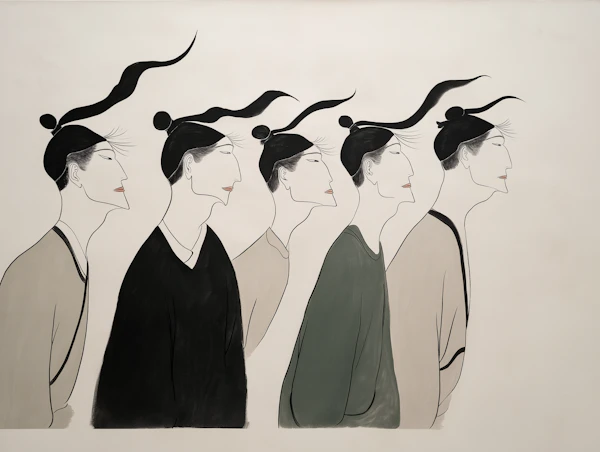 Stylized Figures Art