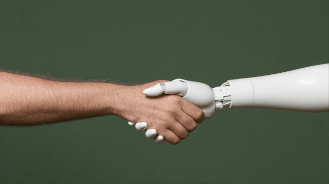 Human and Robotic Handshake