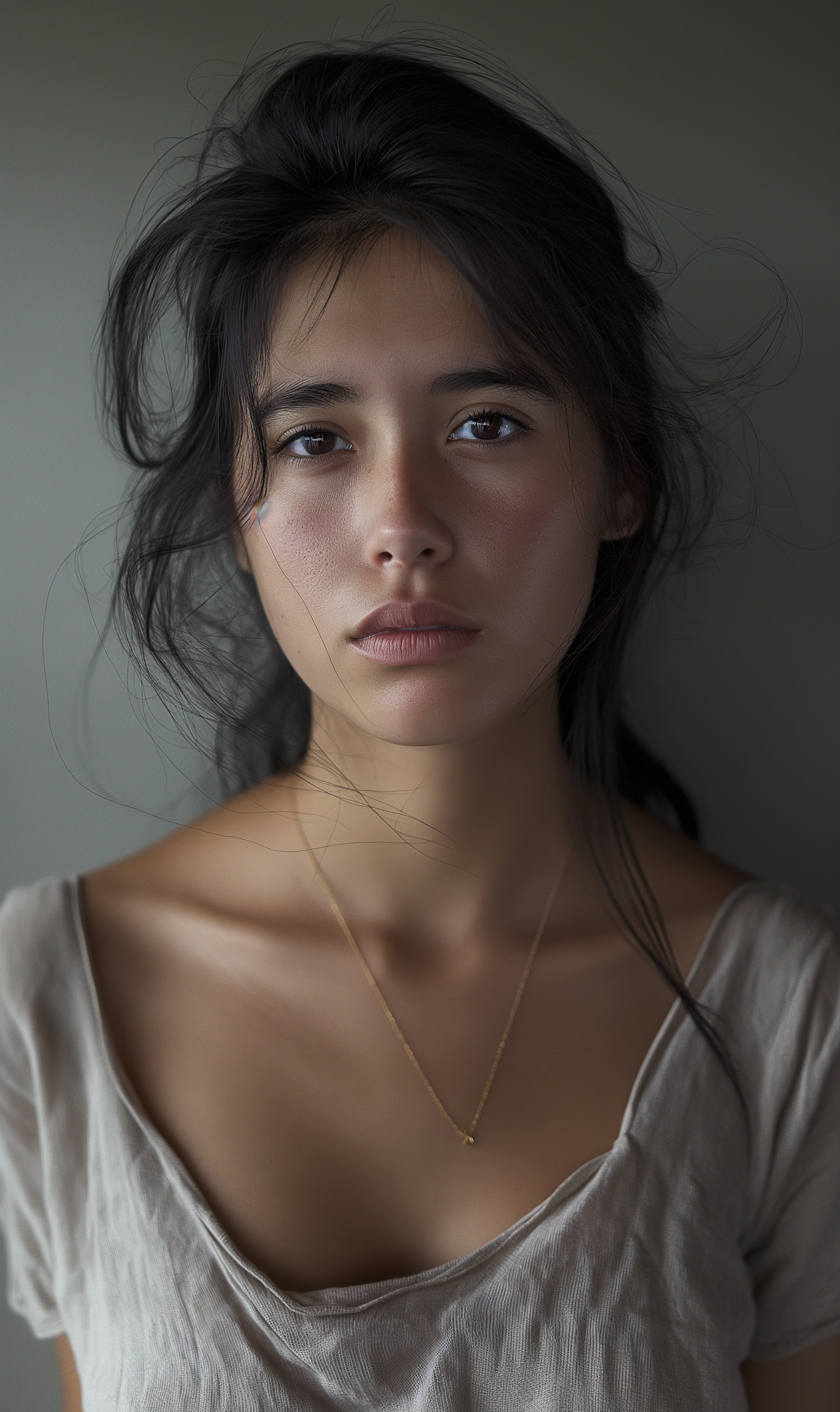 Emotive Young Woman Portrait