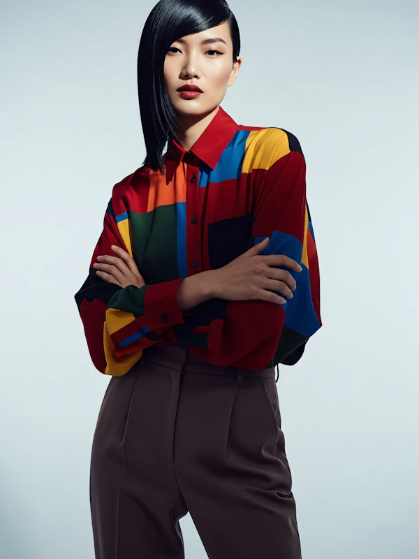 Vibrant Fashion Portrait