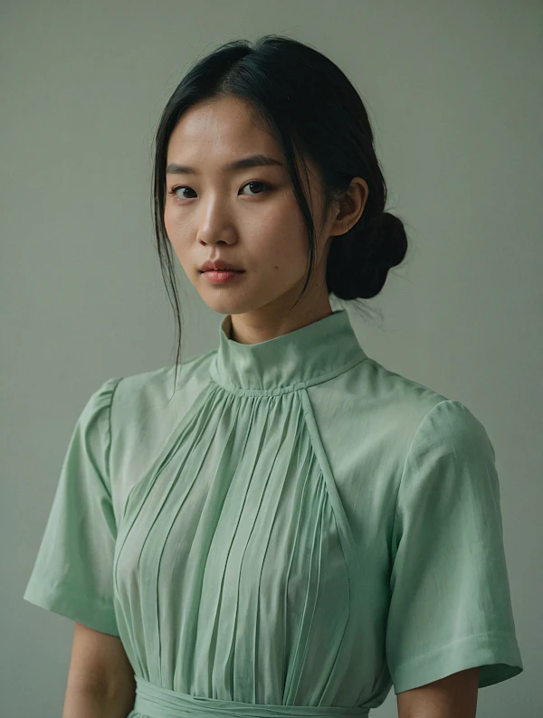 Serene Portrait of a Young Woman