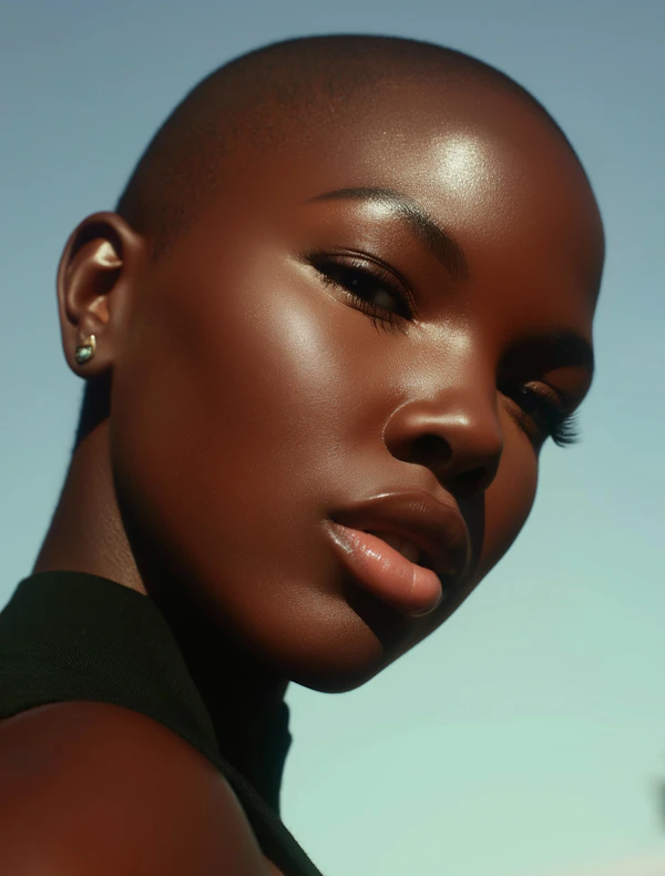 Radiant Close-Up Portrait