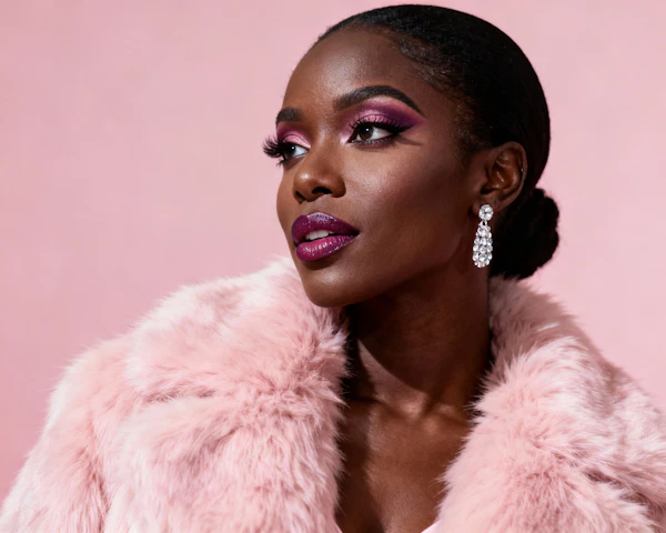 Elegant Pink Portrait