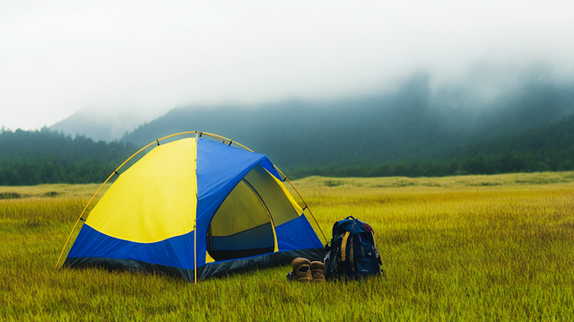 Vibrant Camping Scene