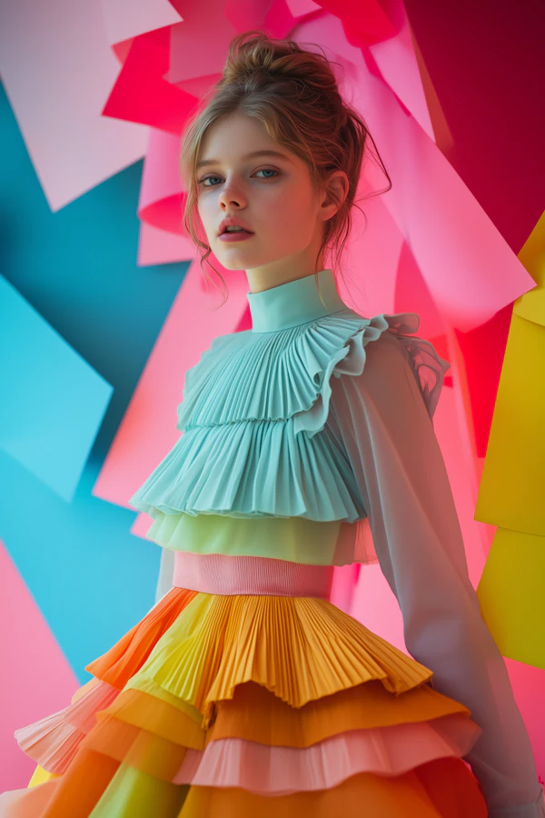 Vibrant Fashion Portrait