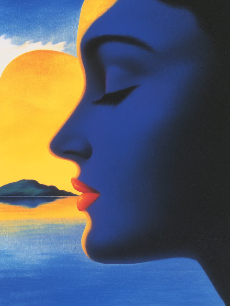 Surreal Woman Sunset Art