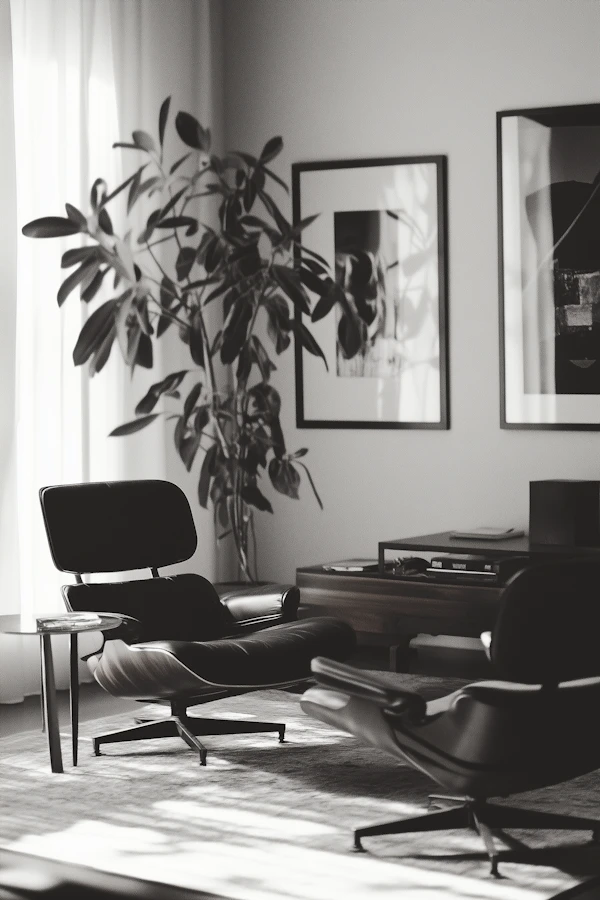 Modern Interior with Lounge Chairs