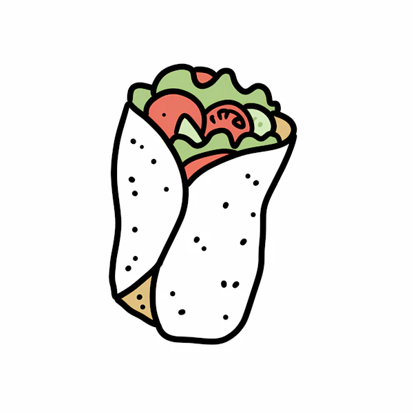 Colorful Wrap Illustration