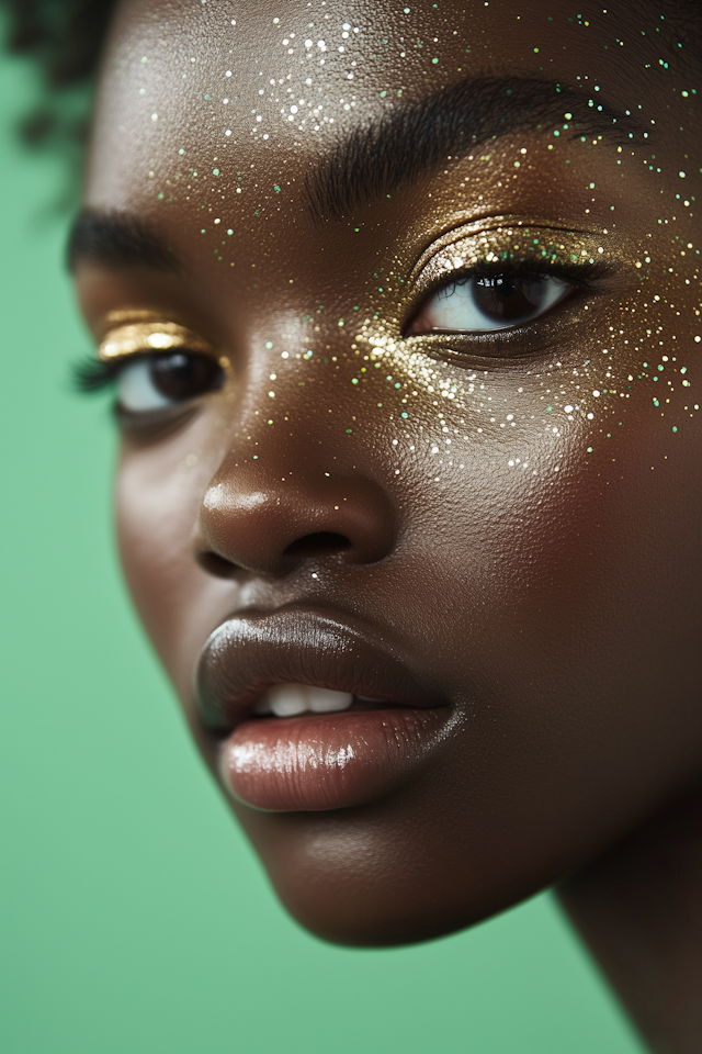 Glamorous Glitter Portrait