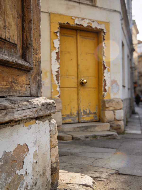 Rustic Yellow Door