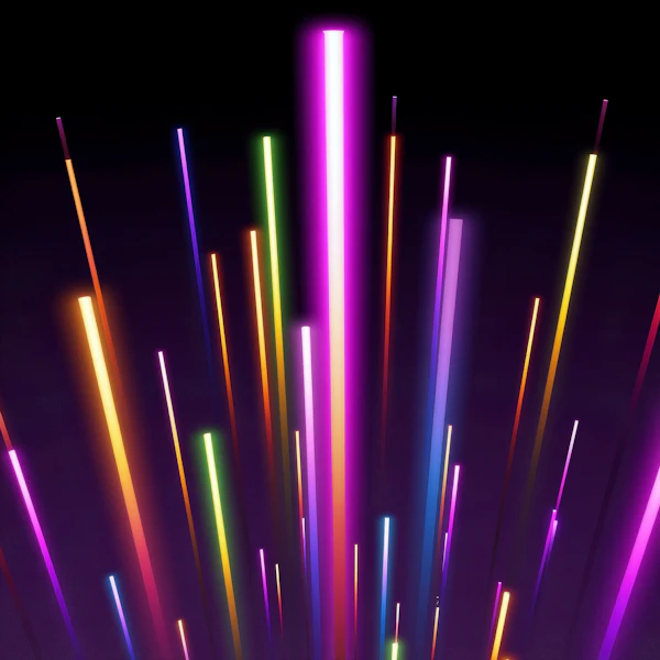 Vibrant Light Beams