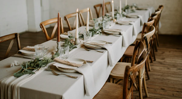 Elegant Dining Table Setup