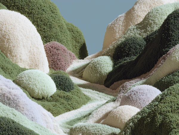 Surreal Textured Landscape