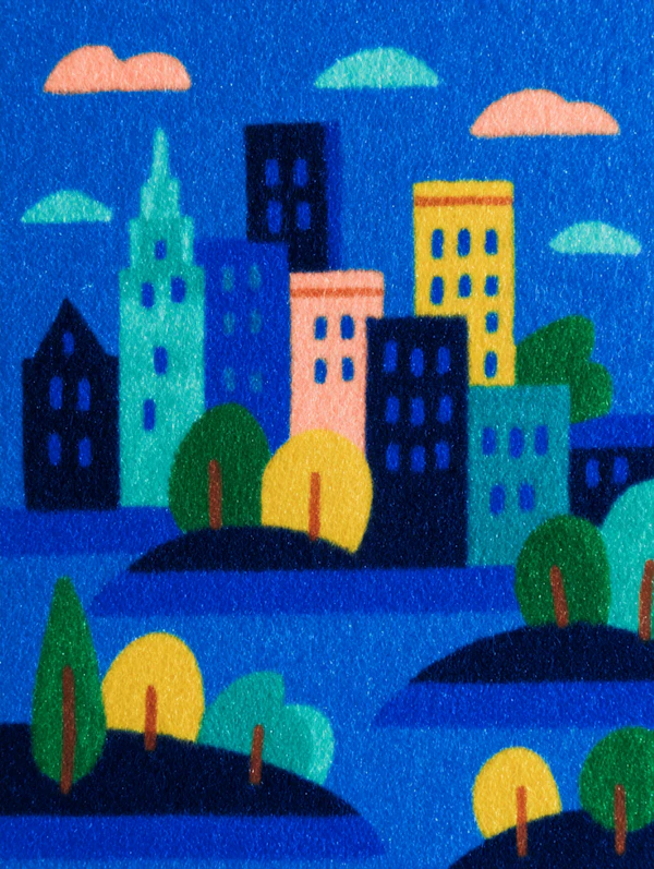 Colorful Cityscape Art