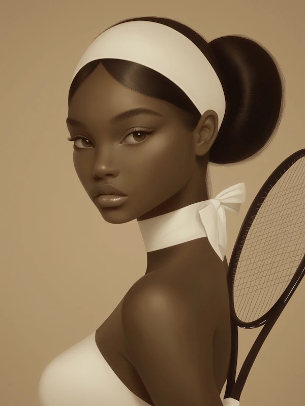 Stylized Tennis Portrait