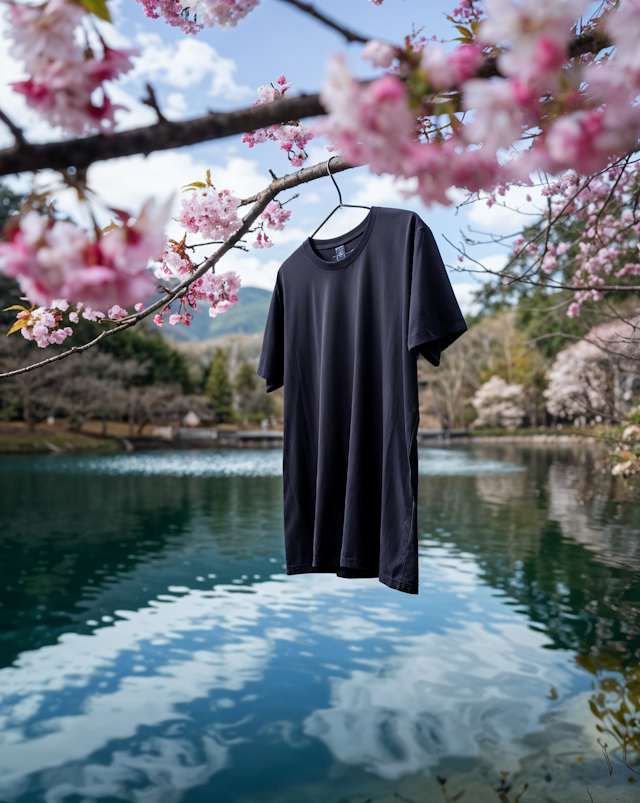 Cherry Blossoms and T-Shirt