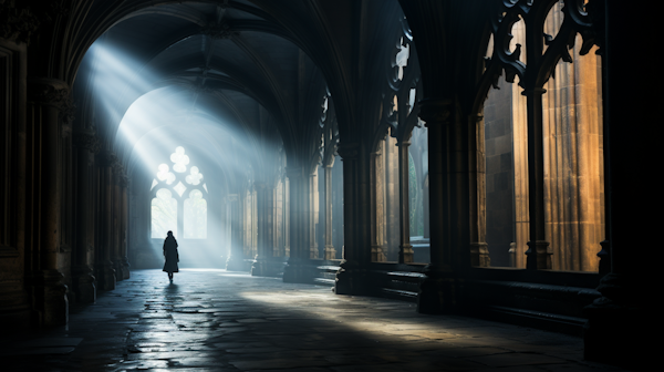 Ethereal Solitude in Gothic Splendor