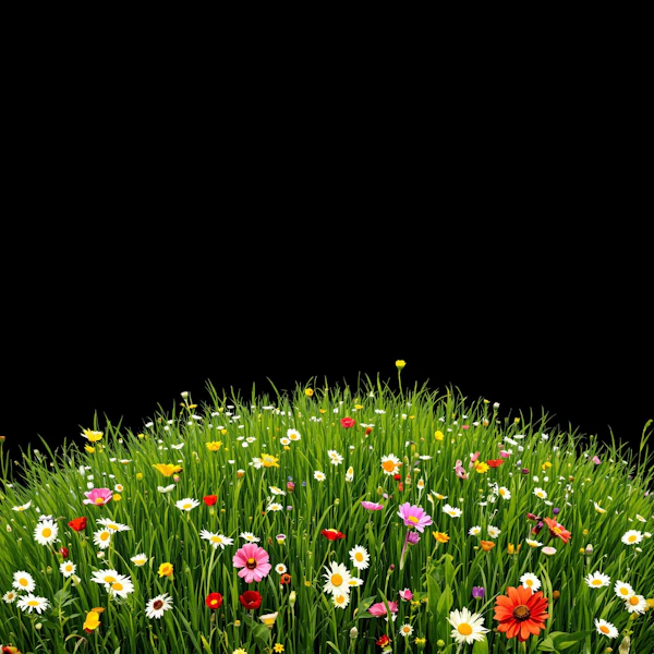 Vibrant Wildflowers Scene