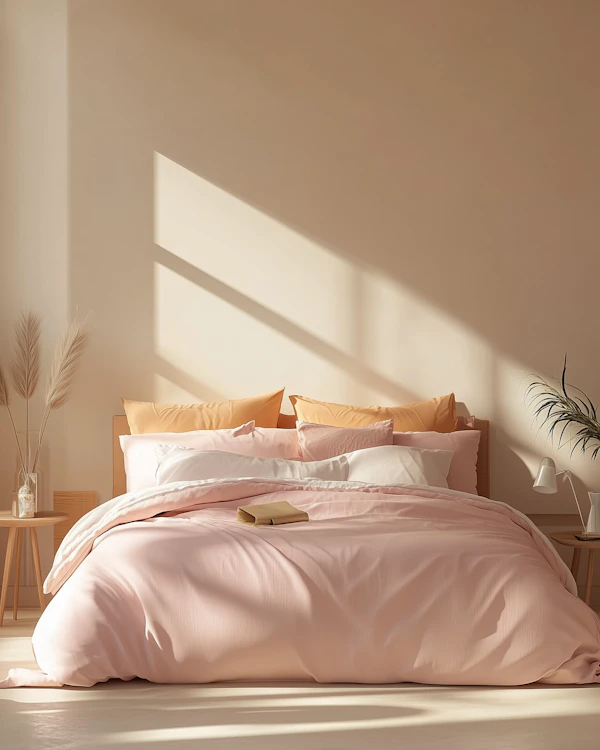 Cozy Pastel Bedroom