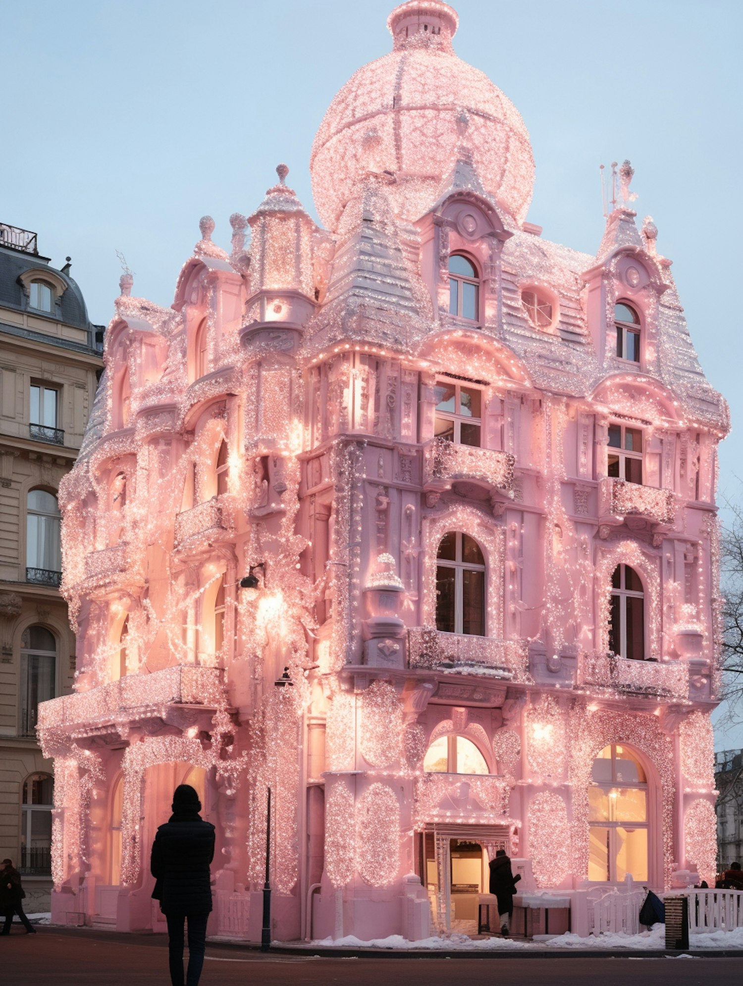 Whimsical Illuminated Building