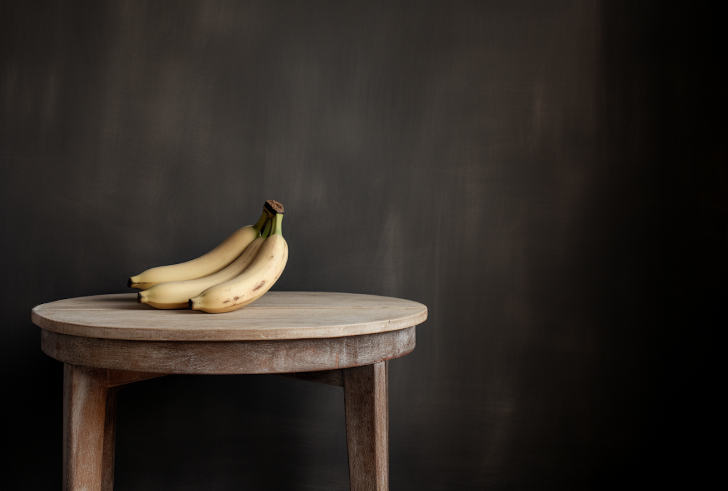 Ripe Tranquility: Bananas on Wooden Elegance
