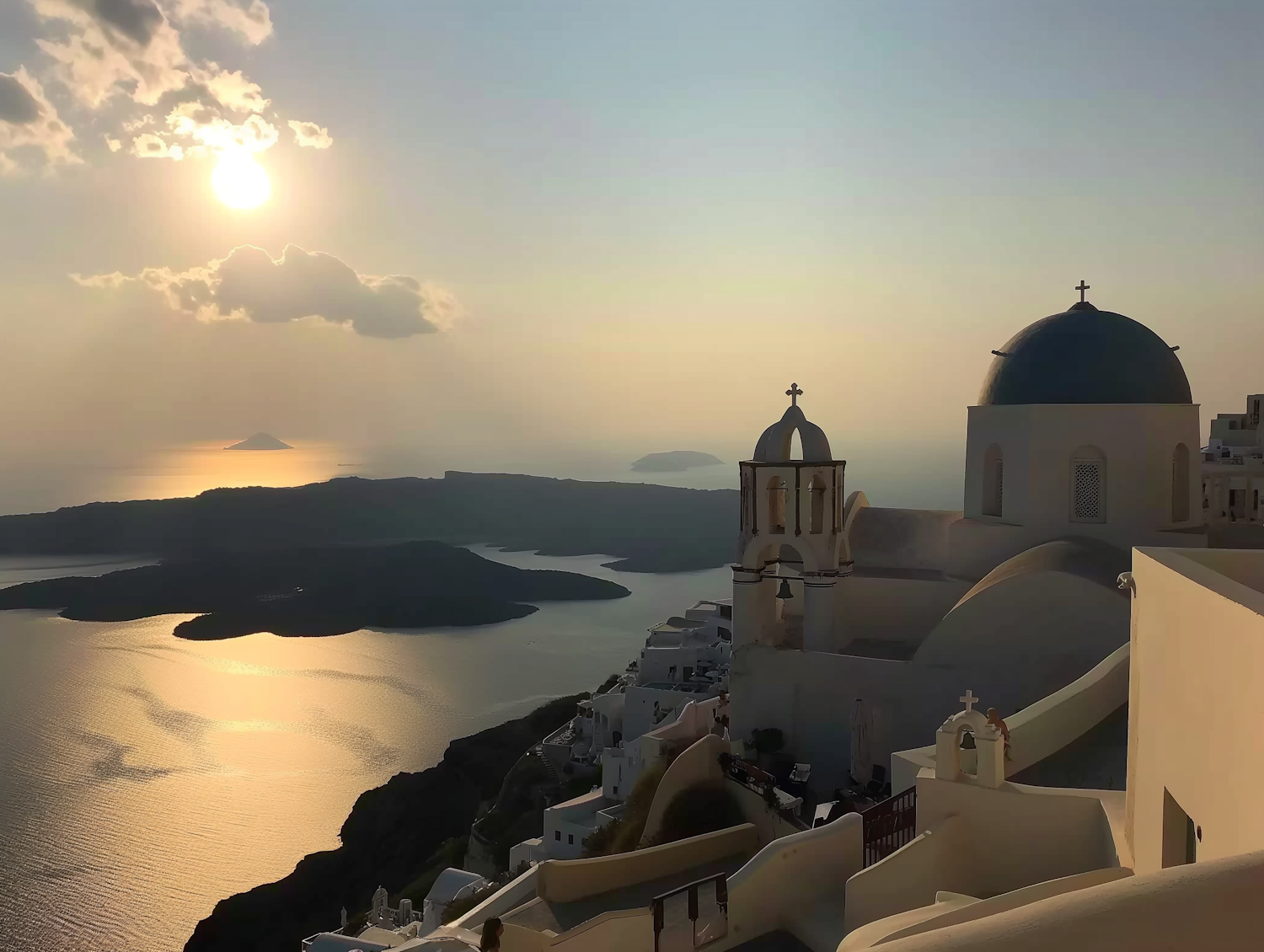 Sunset in Santorini