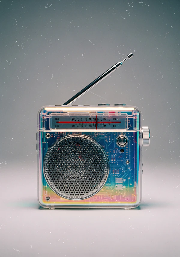 Retro Transparent Radio