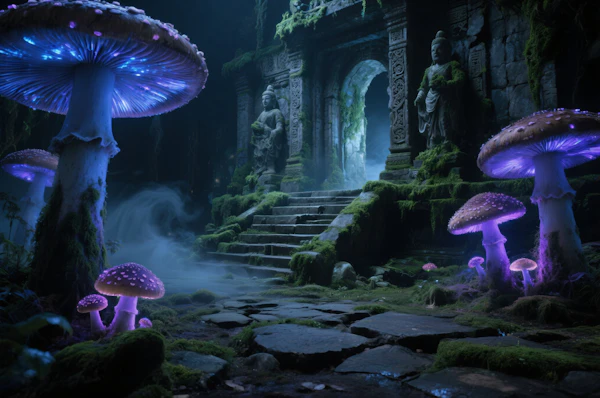 Mystical Forest Scene