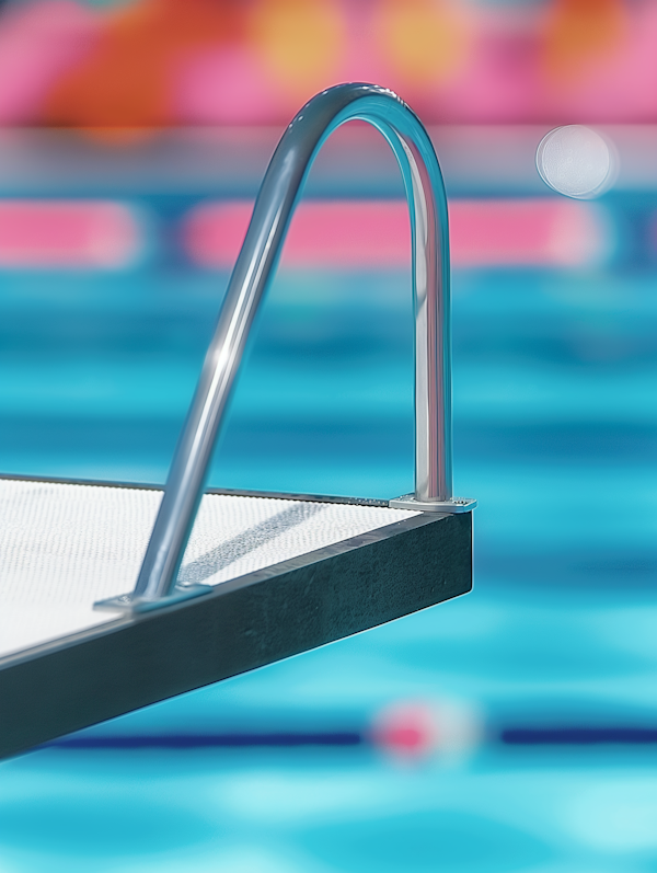 Tranquil Swimming Pool Ladder