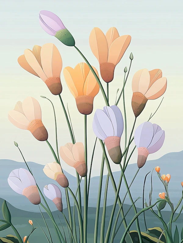 Stylized Floral Elegance