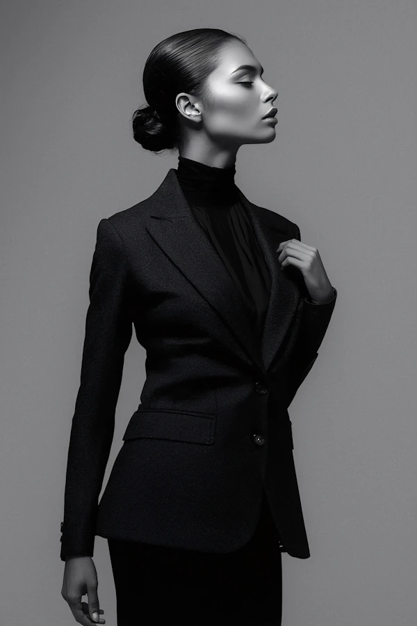 Elegant Monochrome Portrait