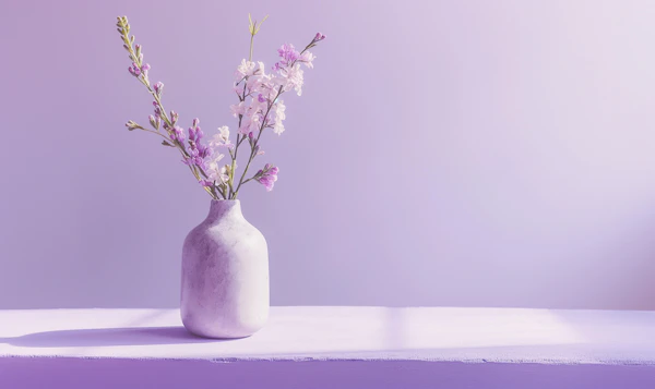 Elegant Ceramic Vase with Flowers